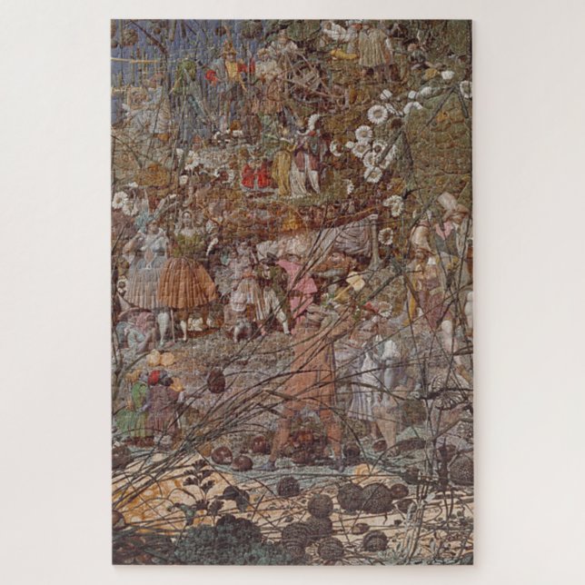 Quebra-cabeça O Curso-Mestra dos Fendeiros por Richard Dadd (Vertical)