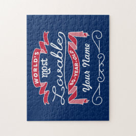 Quebra-cabeça o de 80 anos o mais adorável do mundo do