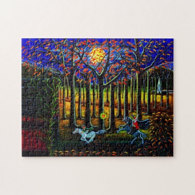 Quebra-cabeça O Dia das Bruxas, decapitado, cavaleiro, (Horizontal)