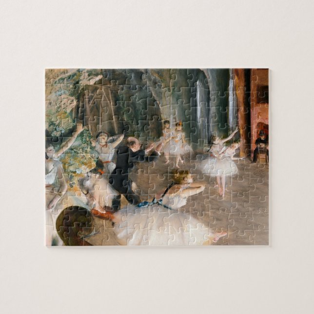 Quebra-cabeça O ensaio no palco de Edgar Degas (Horizontal)