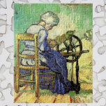 Quebra-cabeça O espinheiro de Vincent van Gogh<br><div class="desc">O Spinner de Vincent van Gogh é um retrato típico de apos impressionismo de arte, que inclui uma camponesa tecendo lã em fios com uma roda giratória. Sobre o artista: Vincent Willem van Gogh era um pintor do Post Impressionista cujo trabalho era mais notável por sua beleza áspera, honestidade emocional...</div>