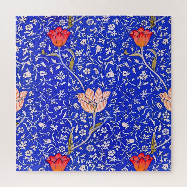 Quebra-cabeça O famoso padrão Medway de William Morris (Vertical)