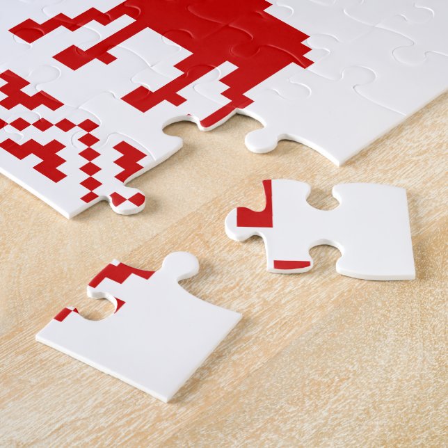 Quebra-cabeça O feliz ano novo feio do código da camisola QR do (Lateral)