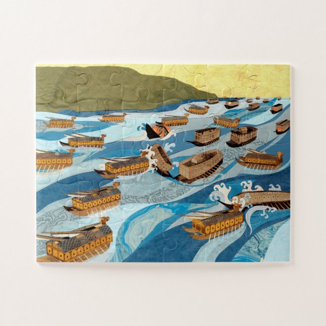 QUEBRA-CABEÇA O GAROTO É O NAVIO DA TURTLE (Horizontal)