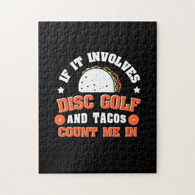 Quebra-cabeça O Golfe De Disco E Os Tacos Contam-Me (Vertical)