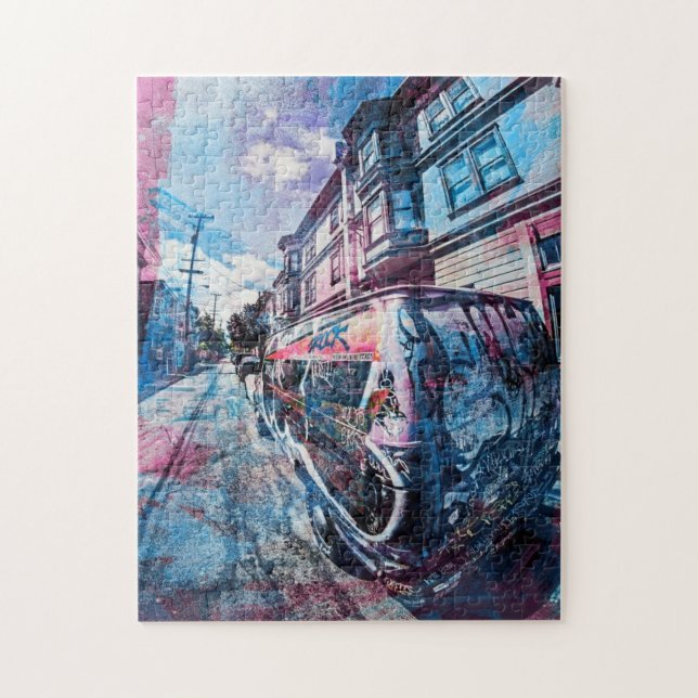 Quebra-cabeça O grafite do distrito da missão balança a (Vertical)