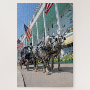 Quebra-cabeça O Grande Hotel - Ilha Mackinac, Michigan - 20x30