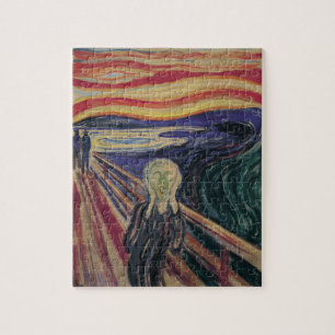 Quebra-cabeça O Gritar de Edvard Munch, expressionismo venenoso
