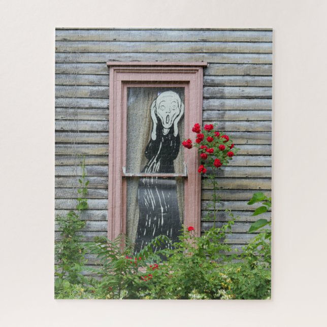 Quebra-cabeça O Gritar em uma janela 16 x 20 (Vertical)