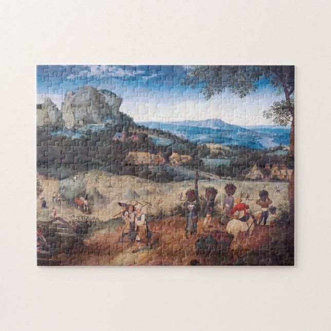 Quebra-cabeça O Haymaking, Pieter Bruegel (Horizontal)