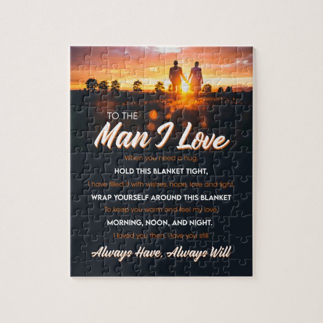 Quebra-cabeça O Homem Que Eu Amo | Ao Homem Que Amo Que Te Amo (Vertical)