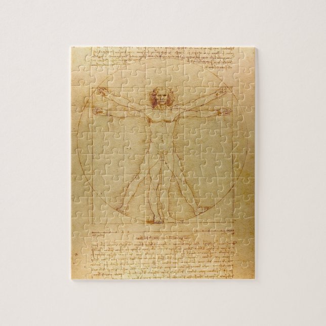Quebra-cabeça O Homem Vitruviano de Da Vinci (Vertical)
