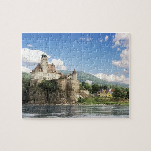 Quebra-cabeça O impressionante Castelo Schonbuhel assenta acima  (Horizontal)