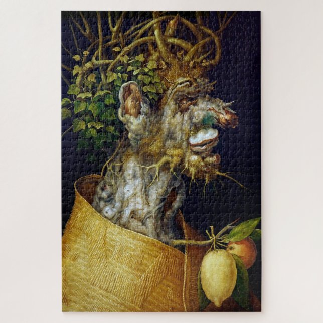 Quebra-cabeça O inverno, Arcimboldo (Vertical)