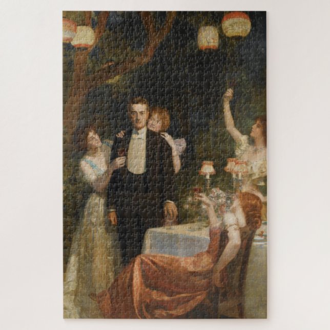 Quebra-cabeça O Jardim de Armida (por John Collier) (Vertical)
