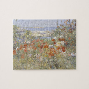 Quebra-cabeça O jardim de Celia Thaxter por Childe Hassam