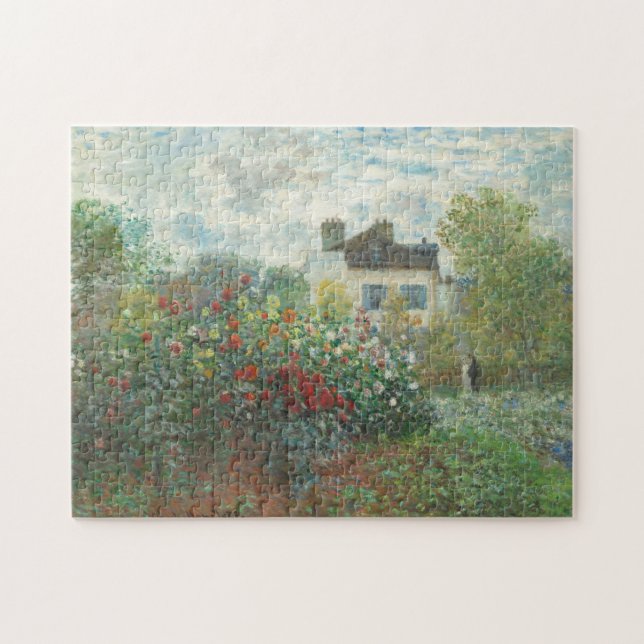 Quebra-cabeça O Jardim do Artista no Monet Argenteuil (Horizontal)