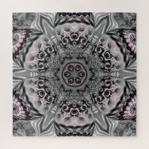 Quebra-cabeça O Jardim Fractal Prateado