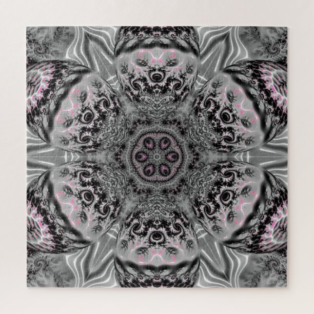 Quebra-cabeça O Jardim Fractal Prateado (Vertical)