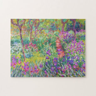 Quebra-cabeça O Jardim Íris no Giverny Claude Monet vibrante