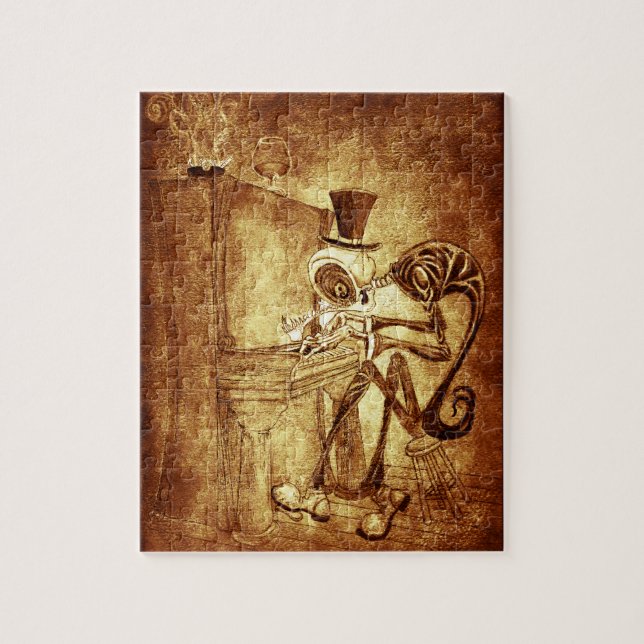 Quebra-cabeça o jogador de piano (Vertical)