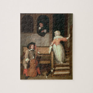 Quebra-cabeça O jogador do violoncelo, c.1700 (óleo em canvas)