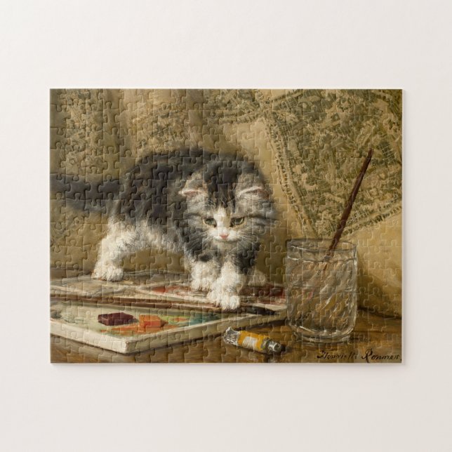 Quebra-cabeça O Jovem Artista | Henriëtte Ronner-Knip (Horizontal)