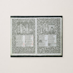 Quebra-cabeça O "Kelmscott Chaucer", publicado 1896 pelo Kel