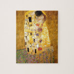 Quebra-cabeça O Kiss Gustav Klimt<br><div class="desc">Imperial obra-prima do pintor austríaco Gustav Klimt: A pintura de Beijo</div>