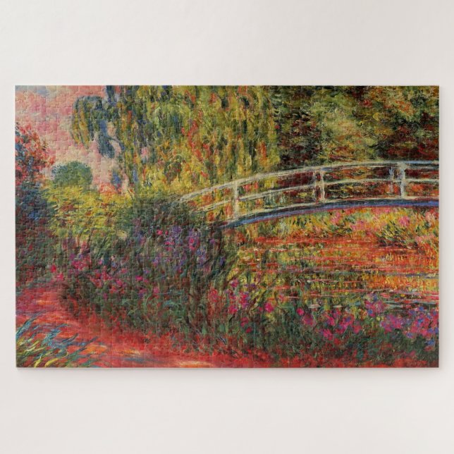 Quebra-cabeça O Lago de Nenúfares de Claude Monet (1900) (Horizontal)