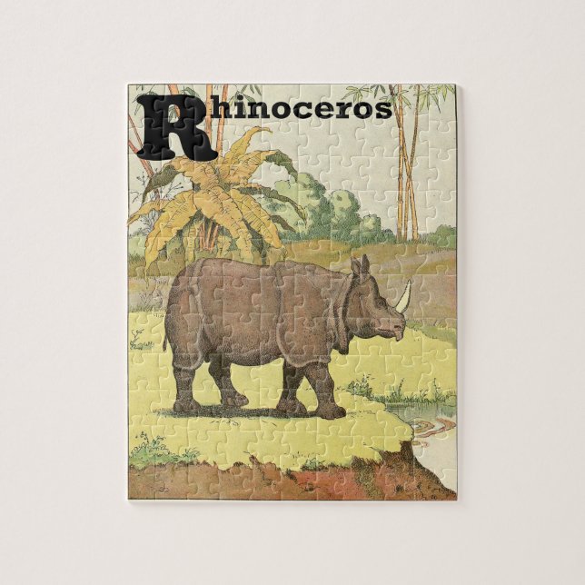 Quebra-cabeça O livro de histórias do rinoceronte (Vertical)