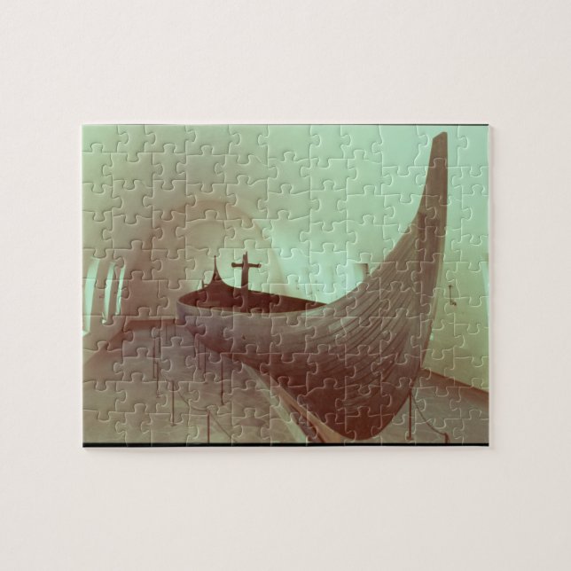 Quebra-cabeça O longship de Gokstad (madeira) (Horizontal)