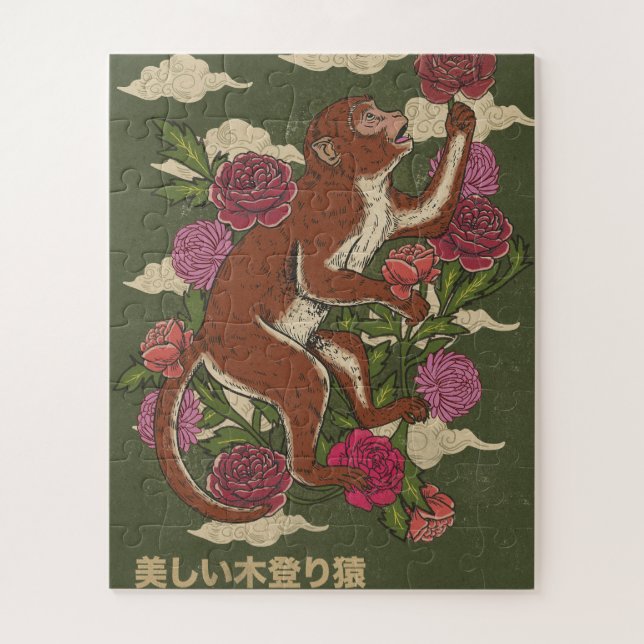 Quebra-cabeça O Macaco Bonito (Vertical)