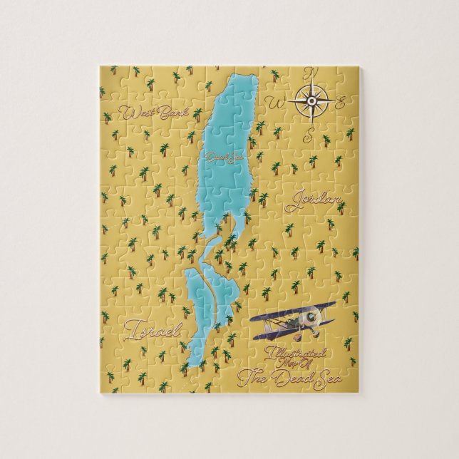Quebra-cabeça O mapa antigo do Mar Morto (Vertical)