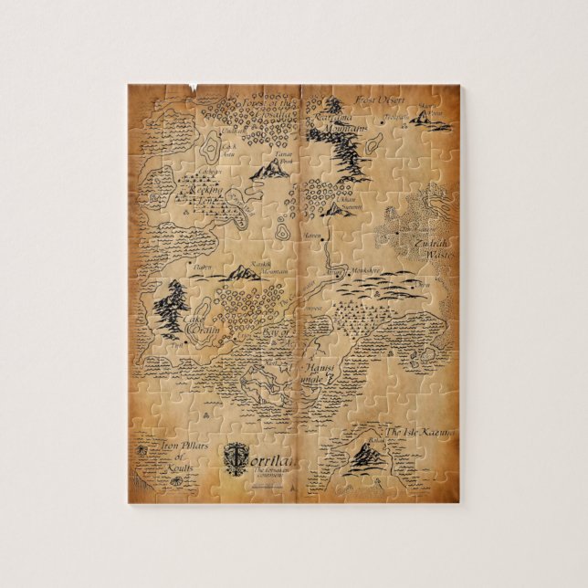 Quebra-cabeça O mapa do aventureiro (Vertical)