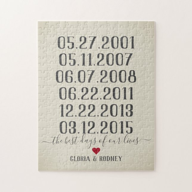 Quebra-cabeça O melhor dia de nossas vidas, encontros especiais (Vertical)