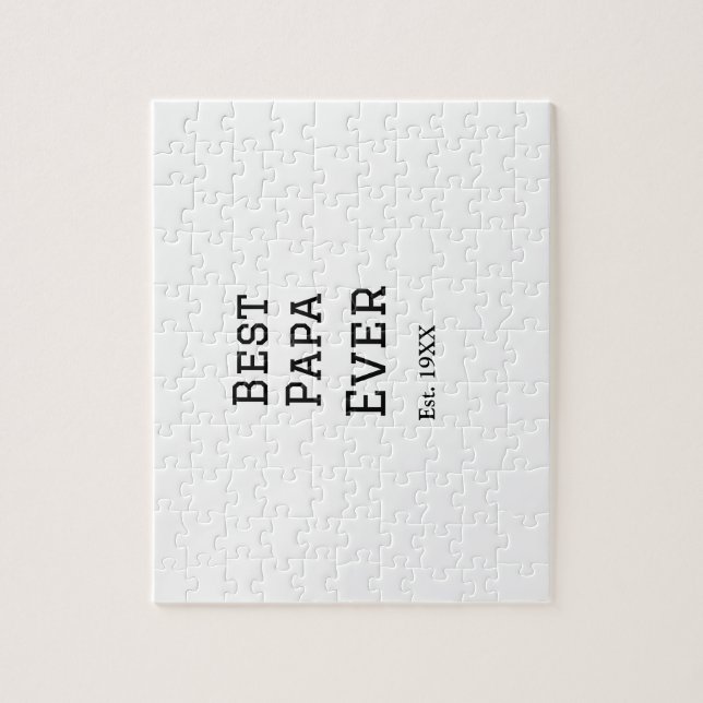 Quebra-cabeça O melhor papa já experimentou. Adicionar nome de d (Vertical)