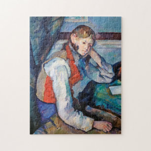 Quebra-cabeça O Menino no Colete Vermelho, Cezanne