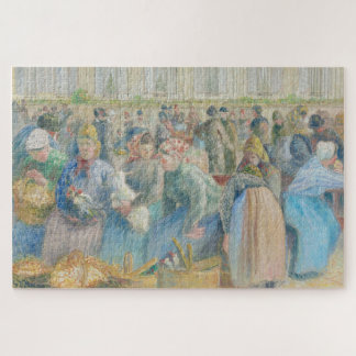 Quebra-cabeça O Mercado de Ovos (1884) por Camille Pissarro