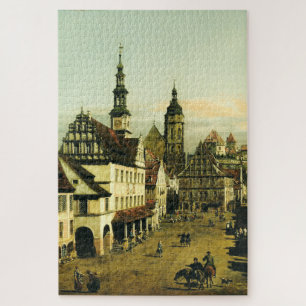 Quebra-cabeça O Mercado de Pirna por Bernardo Bellotto