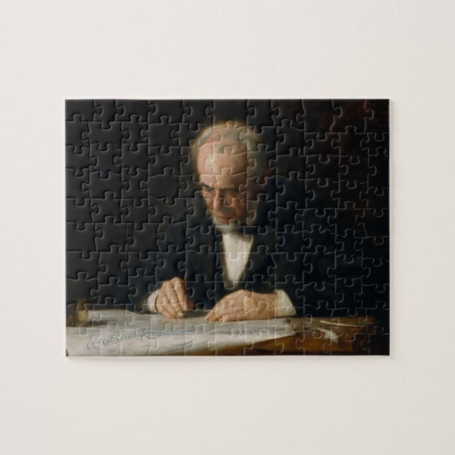 Quebra-cabeça O Mestre de Escrita por Thomas Eakins (Horizontal)
