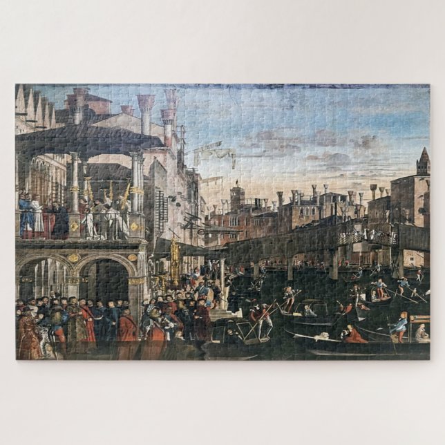 Quebra-cabeça O Milagre em Rialto: Vittore Carpaccio (Horizontal)