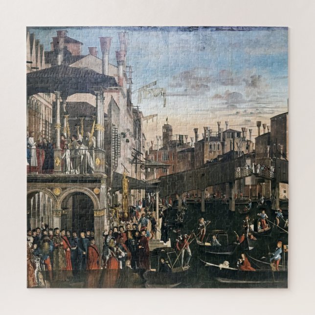 Quebra-cabeça O Milagre no Rialto: Vittore Carpaccio (Vertical)