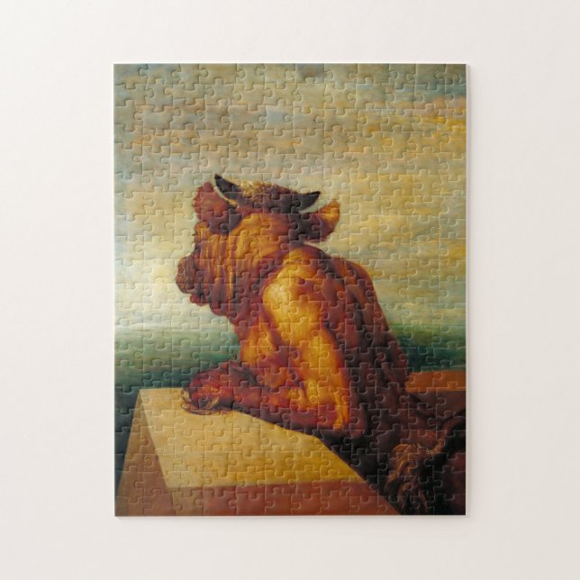 Quebra-cabeça O Minotauro (por George Frederic Watts) (Vertical)