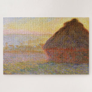 Quebra-cabeça O Monte de Feno (Pôr do Sol) de Claude Monet (1890