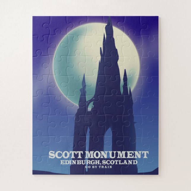 Quebra-cabeça O Monumento Scott, Edimburgo, Escócia (Vertical)