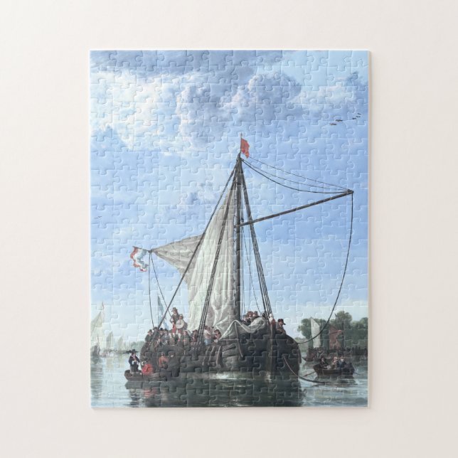 Quebra-cabeça O Mosa em Dordrecht em o dia (Vertical)