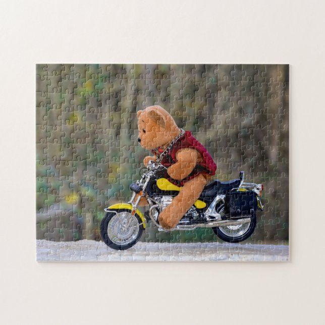 Quebra-cabeça O motociclista - Teddy - (Horizontal)