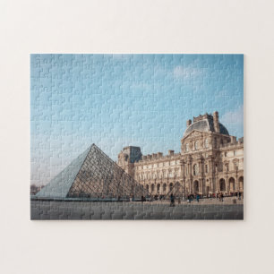 Quebra-cabeça O Museu De Arte Do Louvre   Paisagem de Paris