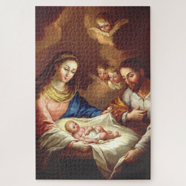 Quebra-cabeça O Nascimento de Jesus Cristo (Vertical)